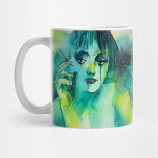 Smoking girl Mug